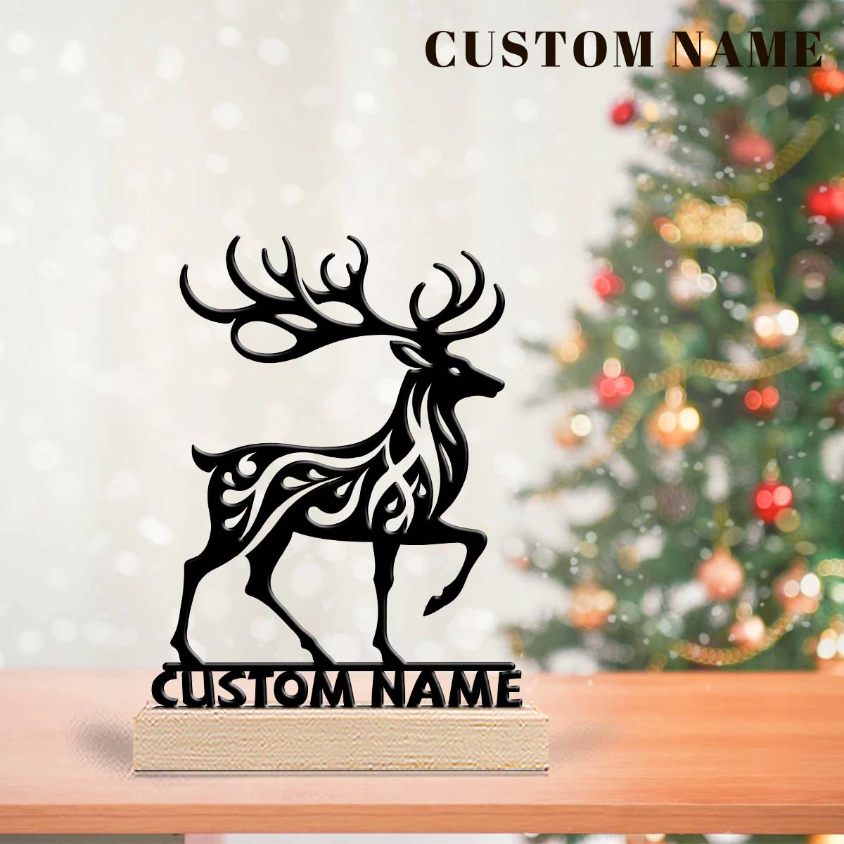 Home Office Gifts - 1 szt. Personalizowana drewniana ozdoba z