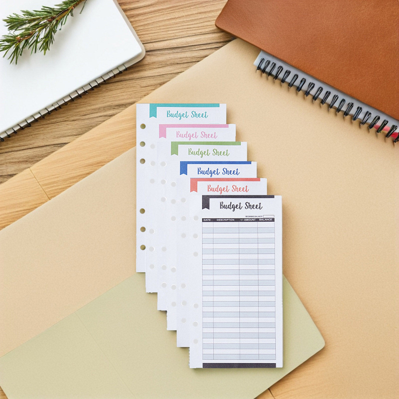 Home Office Expenses - 24 szt. kart do planowania budżetu,