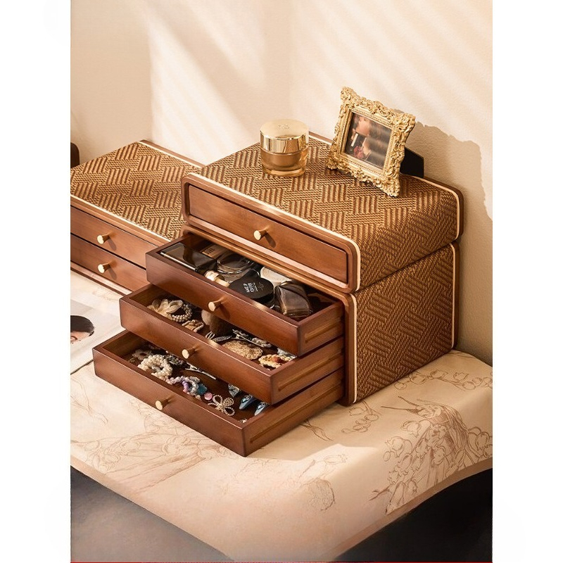 Desktop Organizer Bamboo - Organizer na biurko w stylu vintage,