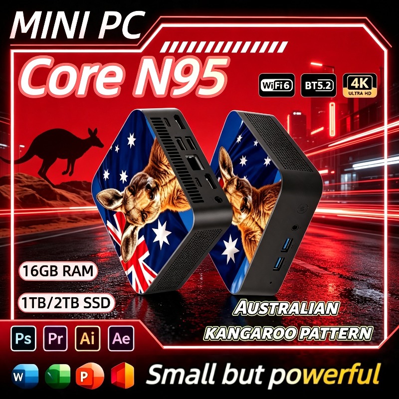 Home Office Australia - Nowy 2026 Australia Kangaroo Flag Intel