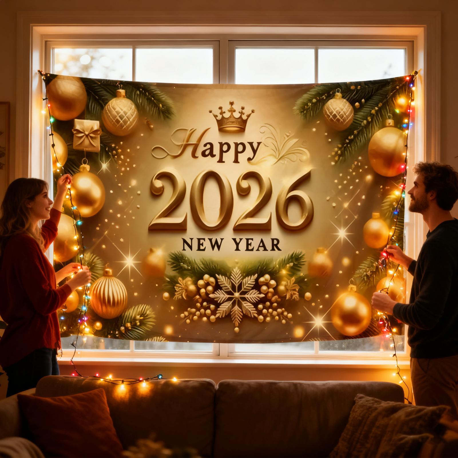 Baner Szczęśliwego Nowego Roku – Home Office Holidays 2026 recenzja i cena
