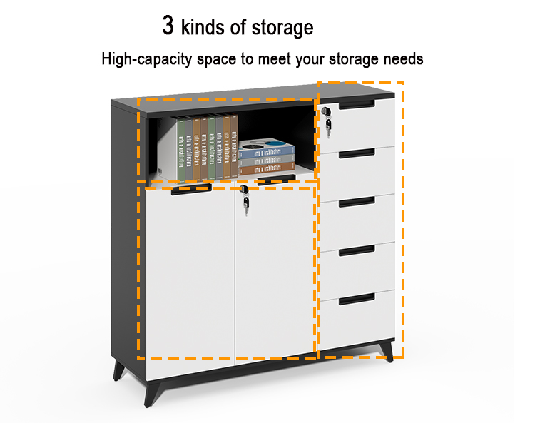 Biała szafka na dokumenty z wi – Drawer Pedestal Cabinet recenzja i cena