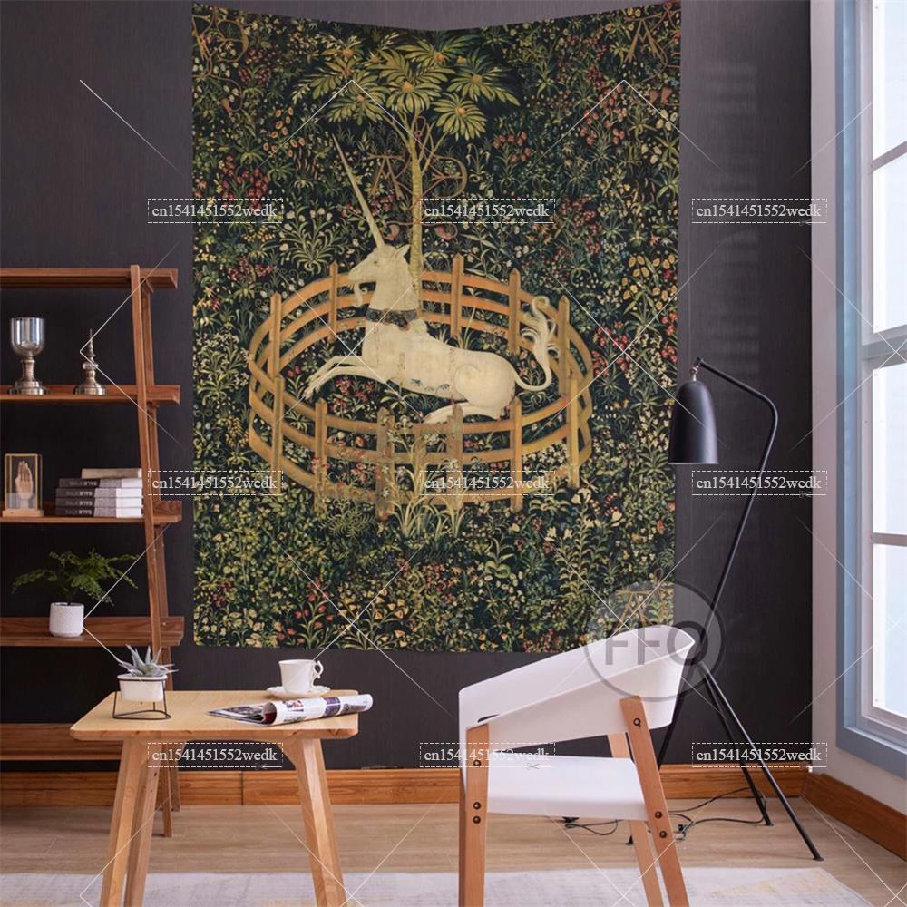 Jednorożec w niewoli gobelin ś – Home Office Yoga Room recenzja i cena