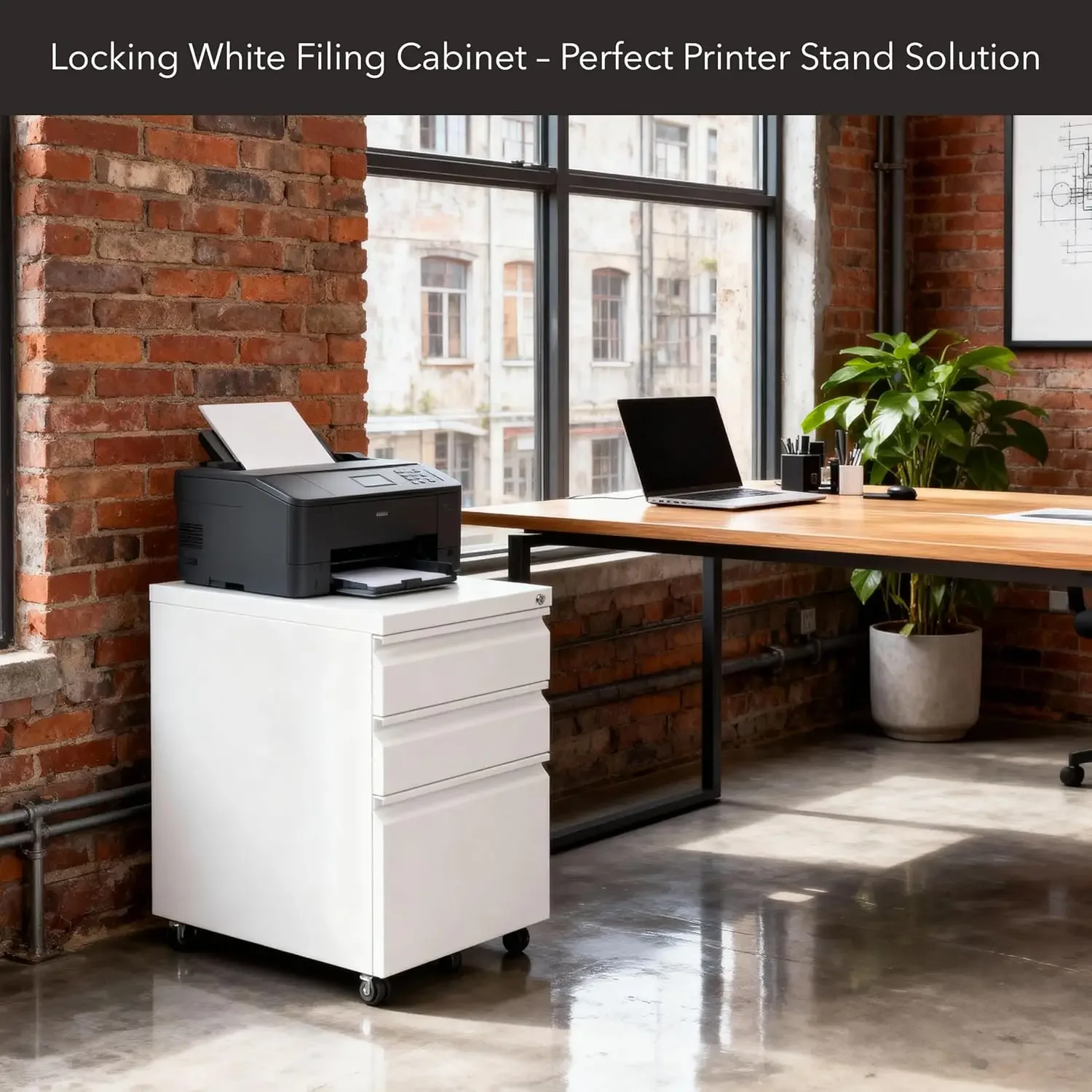 Szafka na dokumenty Mount It z – Drawer Pedestal Cabinet recenzja i cena