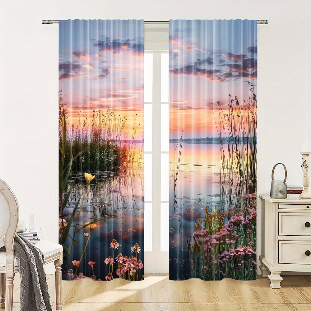 Estetyczne zasłony z motywem z – Home Office With View recenzja i cena