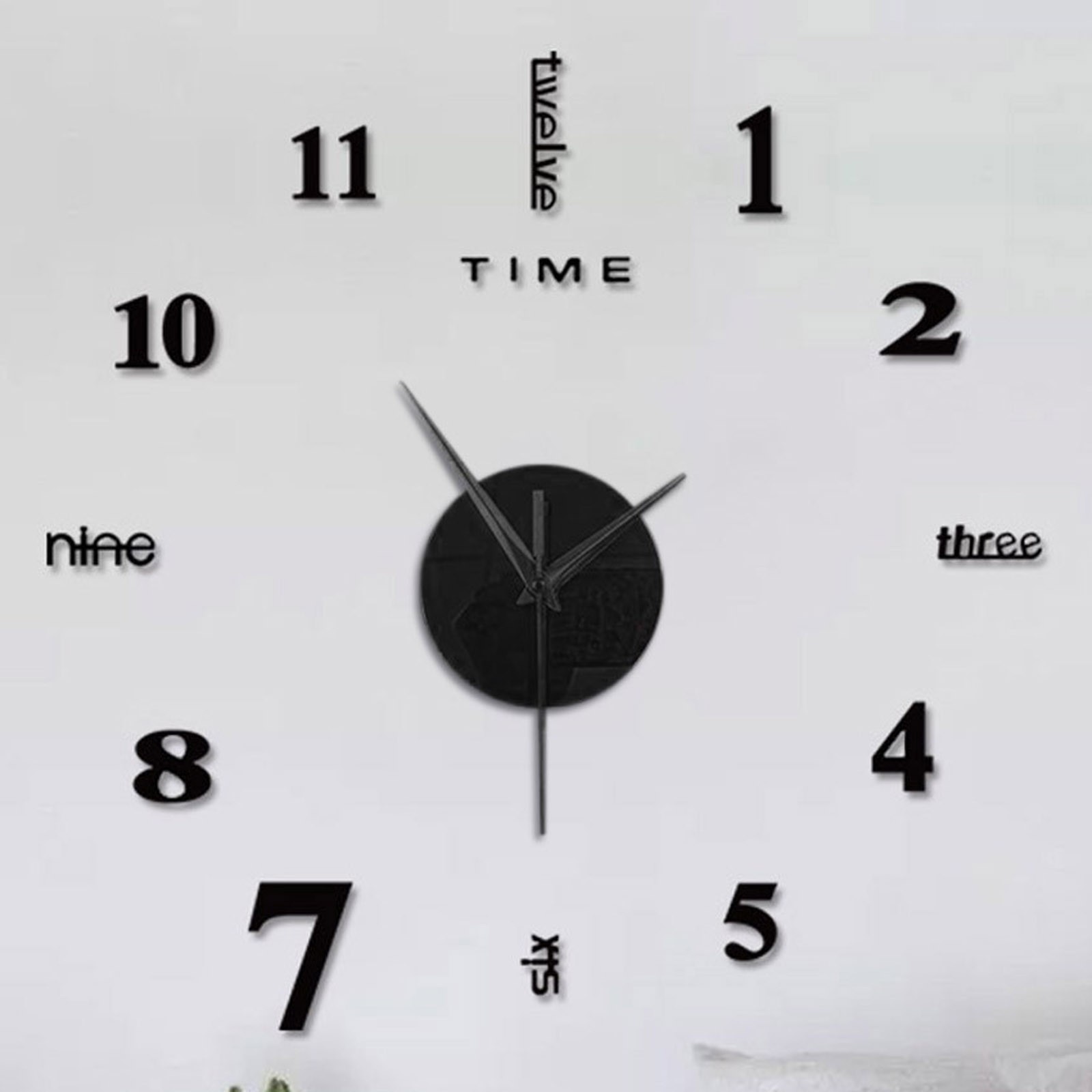 Bezramowy zegar ścienny Diy Mu – Home Office Hours recenzja i cena