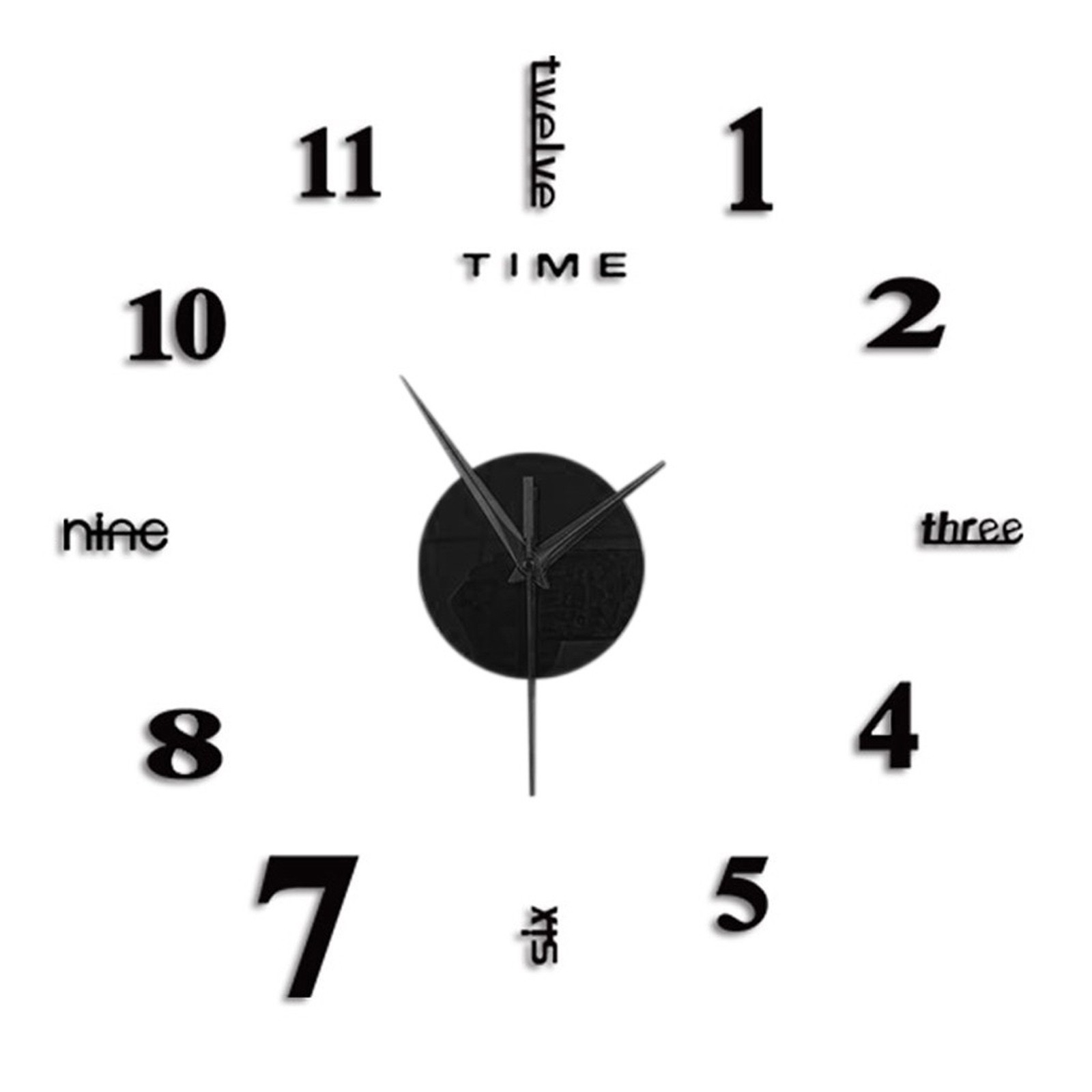 Bezramowy zegar ścienny Diy Mu – Home Office Hours recenzja i cena