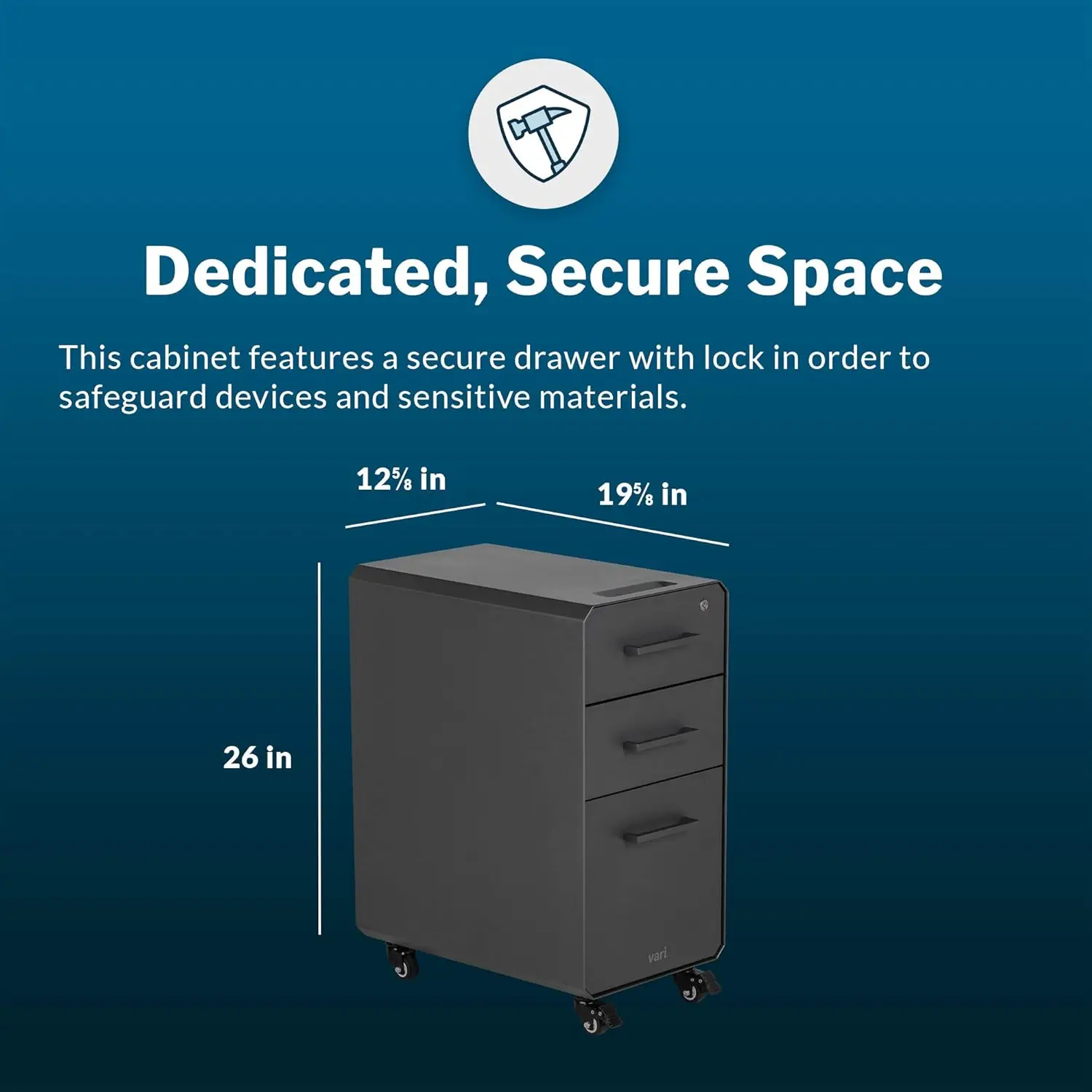 Wąska szafka na dokumenty - Tr – Drawer Pedestal Cabinet recenzja i cena