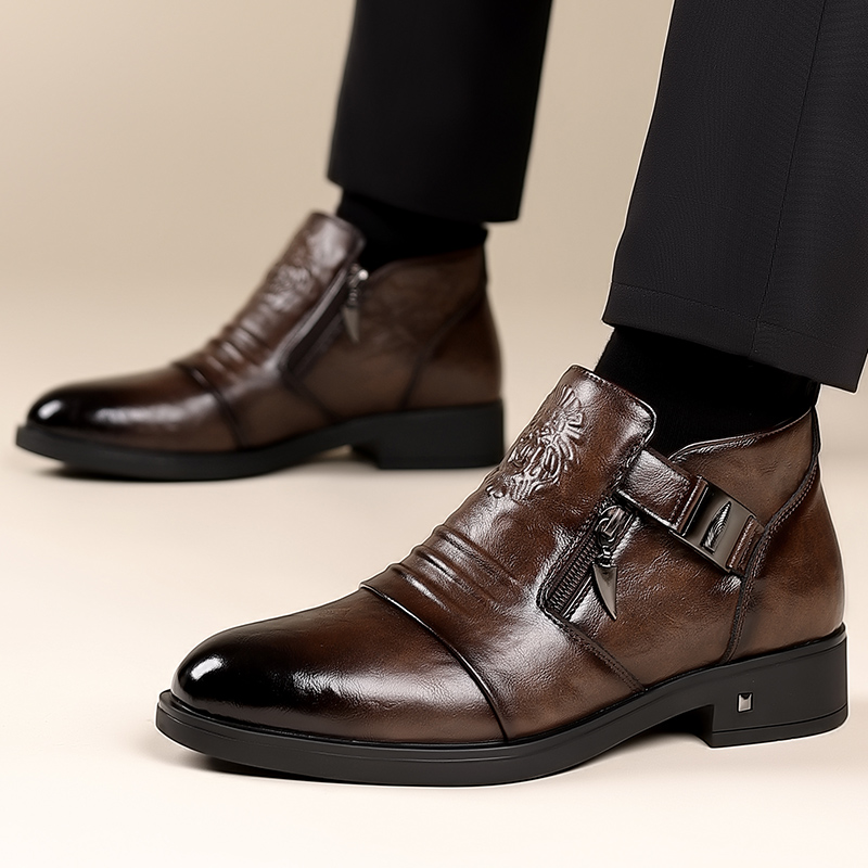 Męskie buty retro z zamkiem bł – Home Office Head recenzja i cena