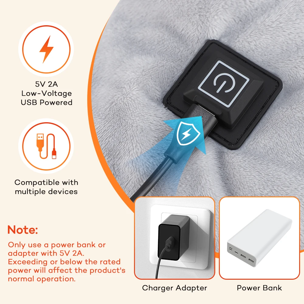 Ogrzewany szal USB z 3 pozioma – Home Office Hours recenzja i cena