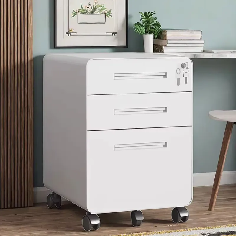 Szafka mobilna na kółkach z 3  – Drawer Pedestal Cabinet recenzja i cena