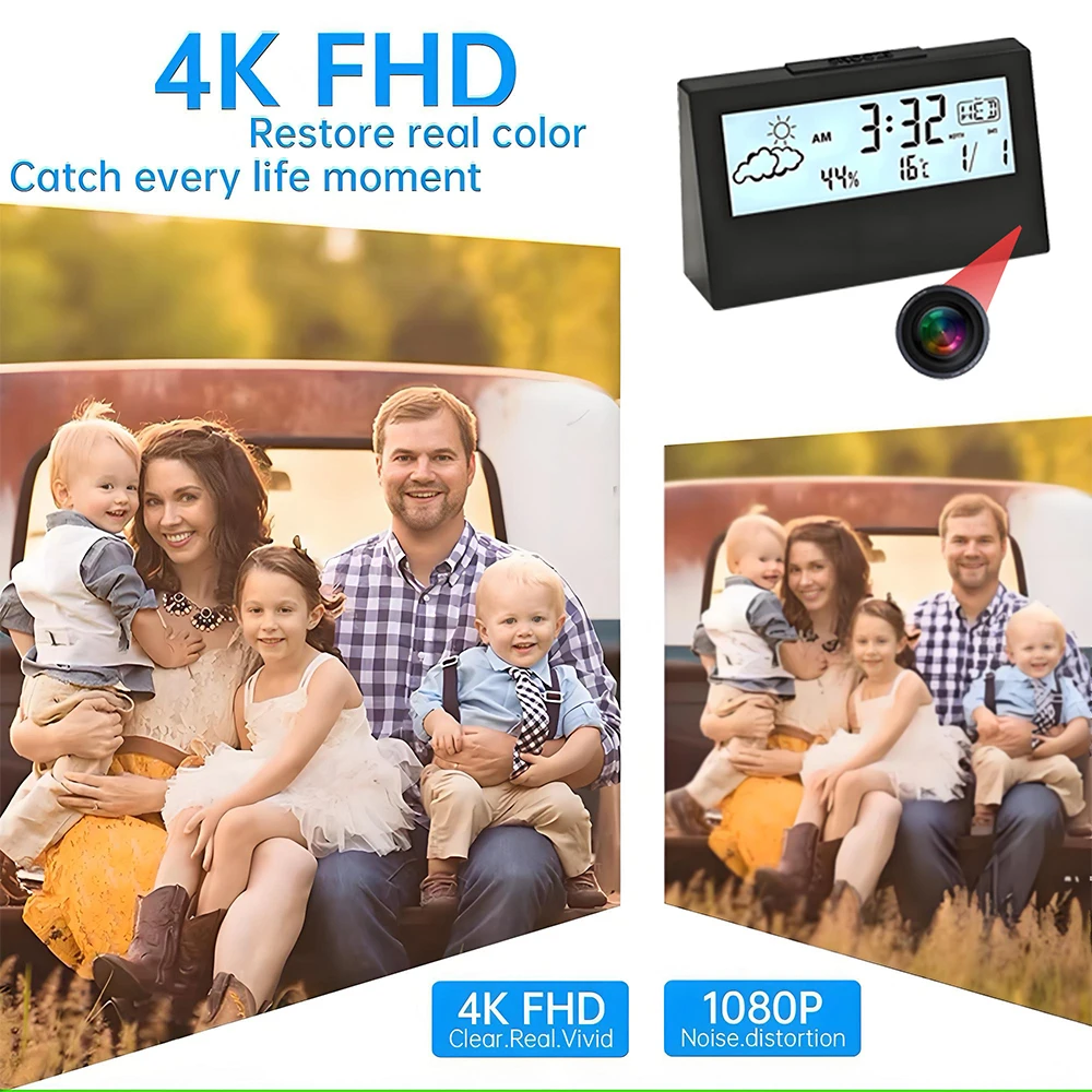 Kamera zegarowa 4K WiFi z dete – Home Office With View recenzja i cena