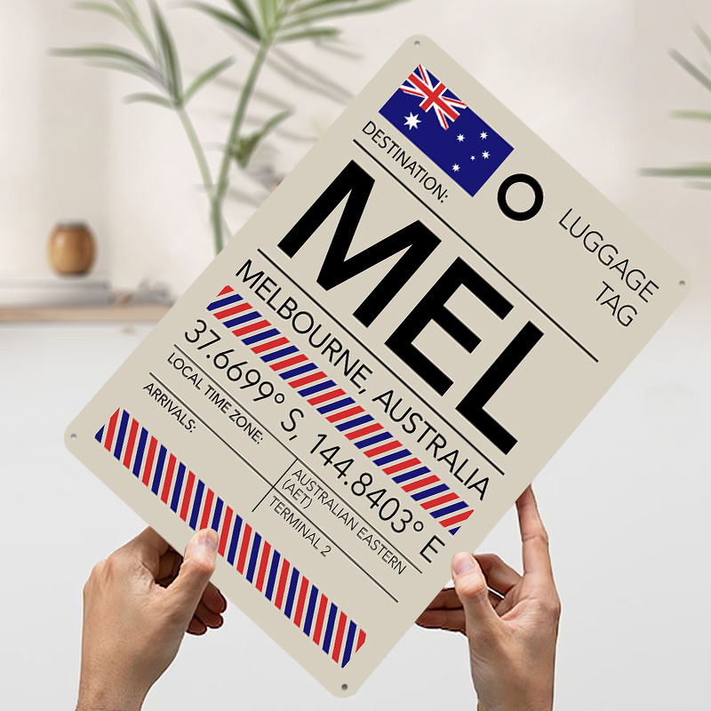 Plakat z lotniskiem MEL Melbou – Home Office Australia recenzja i cena
