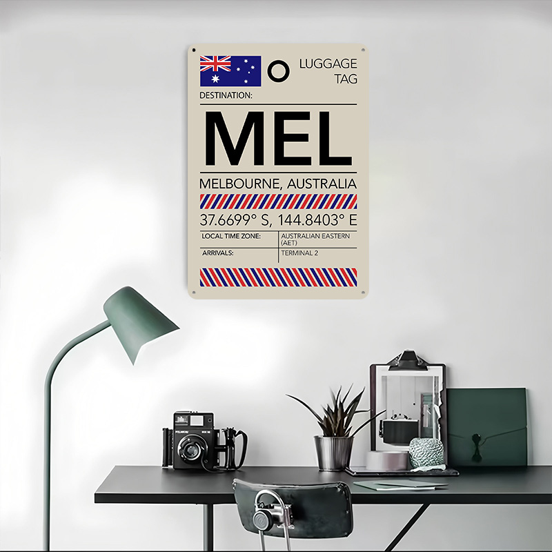 Plakat z lotniskiem MEL Melbou – Home Office Australia recenzja i cena